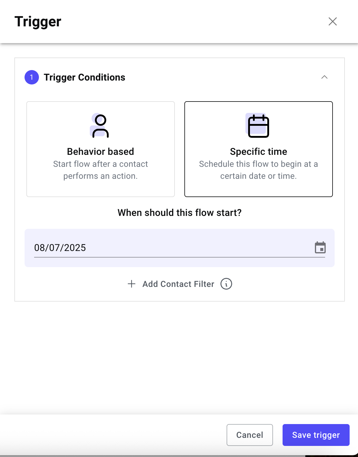 What are trigger conditions? 3 Screenshot 2025 07 07 at 11.09.29