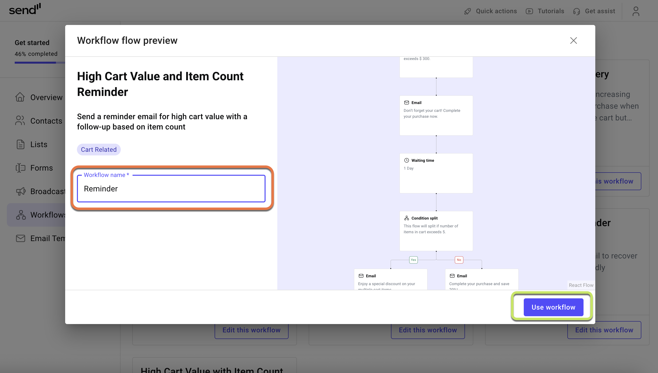 Create a workflow using a template 11 Screenshot 2025 07 22 at 13.18.34