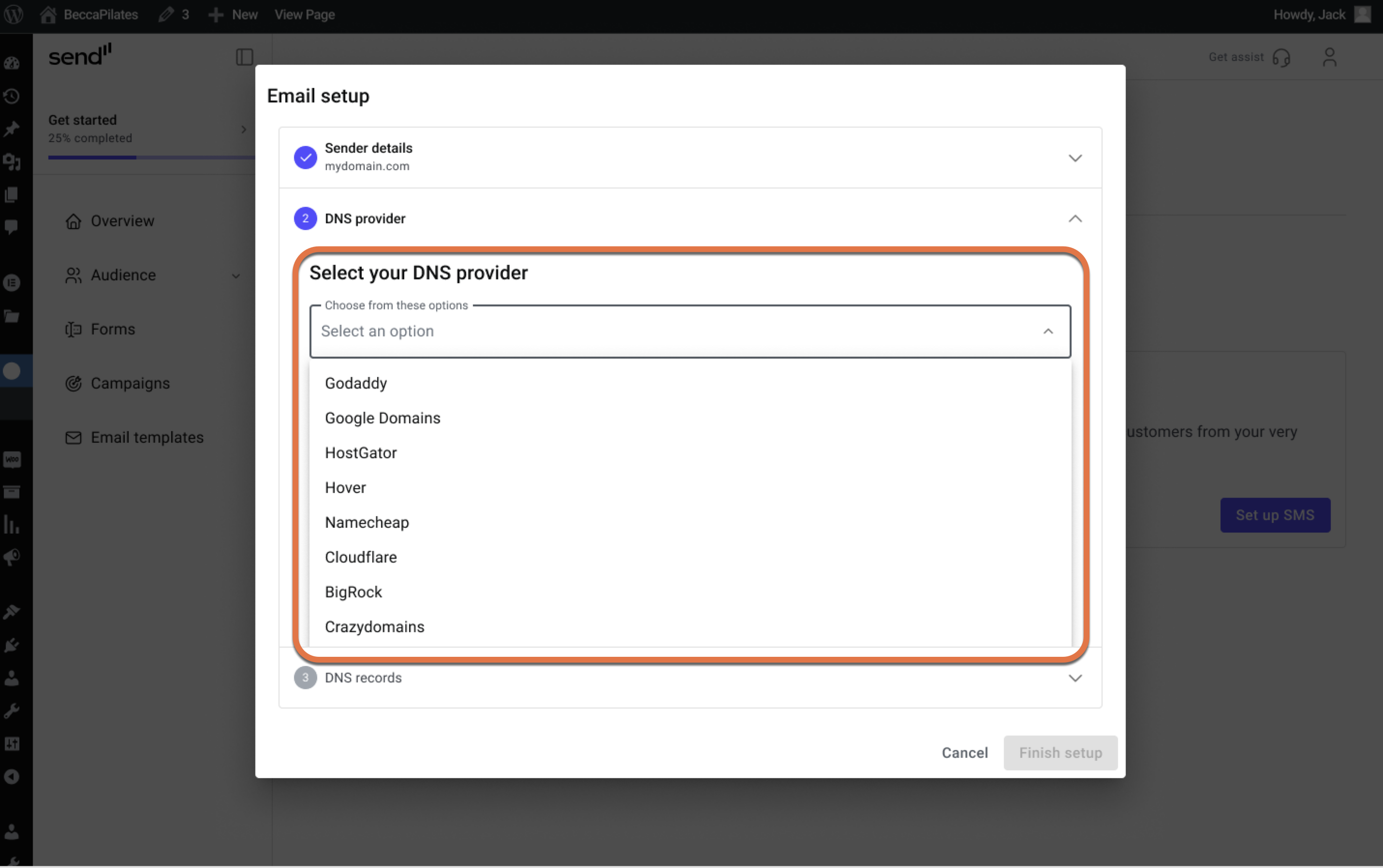 Sending emails from a custom domain 9 email setup